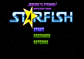 James Pond 3 - Operation Starfish (USA, Europe) Title Screen